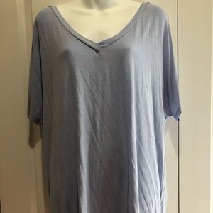 plus size blue top